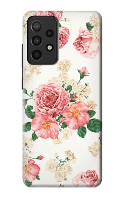 S1859 ローズ柄 Rose Pattern Samsung Galaxy A52, Galaxy A52 5G バックケース、フリップケース・カバー