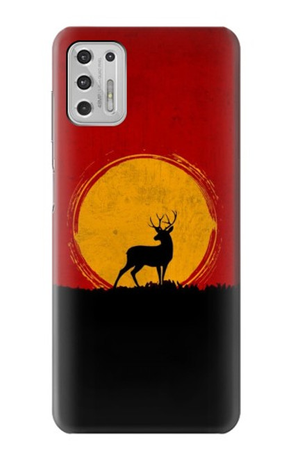 S3513 鹿の夕日 Deer Sunset Motorola Moto G Stylus (2021) バックケース、フリップケース・カバー