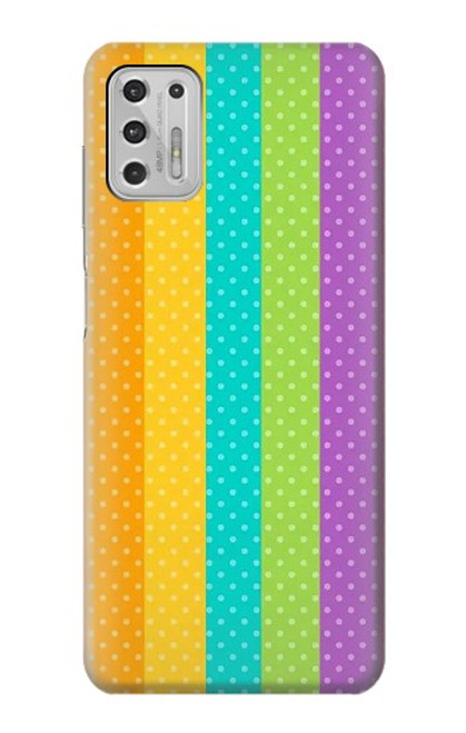 S3678 カラフルなレインボーバーティカル Colorful Rainbow Vertical Motorola Moto G Stylus (2021) バックケース、フリップケース・カバー