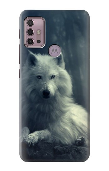 S1516 ホワイトウルフ White Wolf Motorola Moto G30, G20, G10 バックケース、フリップケース・カバー