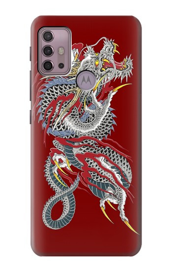 S2104 ヤクザドラゴンタトゥー Yakuza Dragon Tattoo Motorola Moto G30, G20, G10 バックケース、フリップケース・カバー