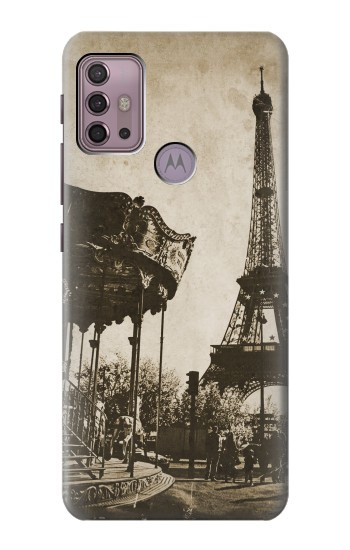 S2174 エッフェル塔 Eiffel Tower Vintage Paris Motorola Moto G30, G20, G10 バックケース、フリップケース・カバー