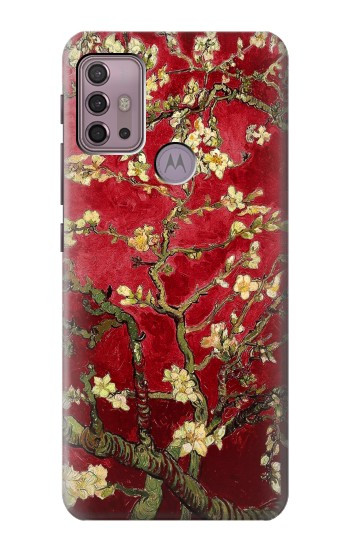S2414 赤開花アーモンドの木 フィンセント・ファン・ゴッホ Red Blossoming Almond Tree Van Gogh Motorola Moto G30, G20, G10 バックケース、フリップケース・カバー