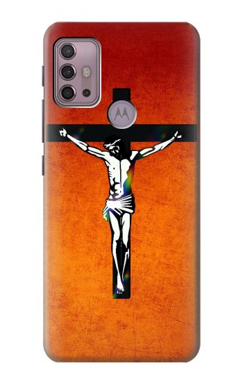 S2421 十字架上のイエス Jesus Christ On The Cross Motorola Moto G30, G20, G10 バックケース、フリップケース・カバー