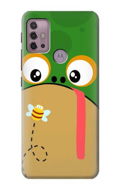 S2765 かわいいカエル ハチ 漫画 Frog Bee Cute Cartoon Motorola Moto G30, G20, G10 バックケース、フリップケース・カバー