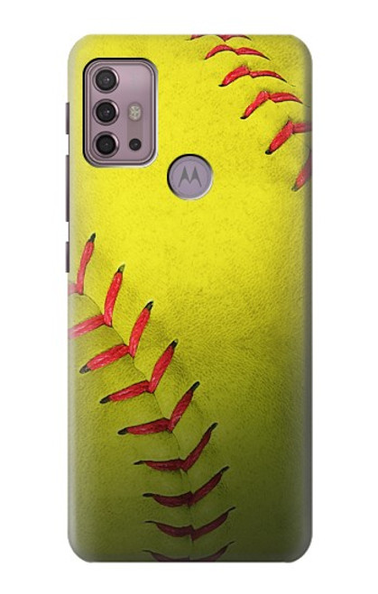 S3031 黄色のソフトボール Yellow Softball Ball Motorola Moto G30, G20, G10 バックケース、フリップケース・カバー