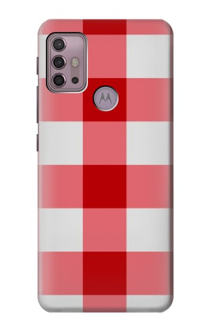 S3535 レッドギンガム Red Gingham Motorola Moto G30, G20, G10 バックケース、フリップケース・カバー