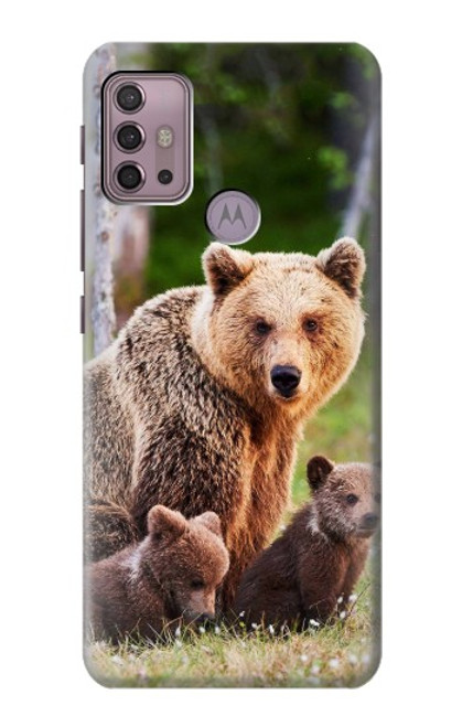 S3558 くまの家族 Bear Family Motorola Moto G30, G20, G10 バックケース、フリップケース・カバー