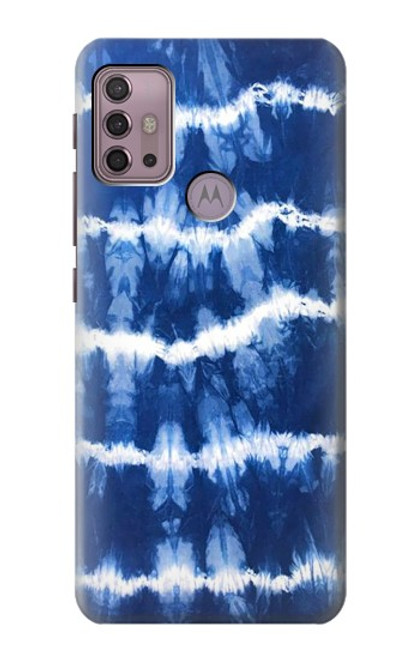 S3671 ブルータイダイ Blue Tie Dye Motorola Moto G30, G20, G10 バックケース、フリップケース・カバー