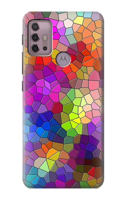 S3677 カラフルなレンガのモザイク Colorful Brick Mosaics Motorola Moto G30, G20, G10 バックケース、フリップケース・カバー