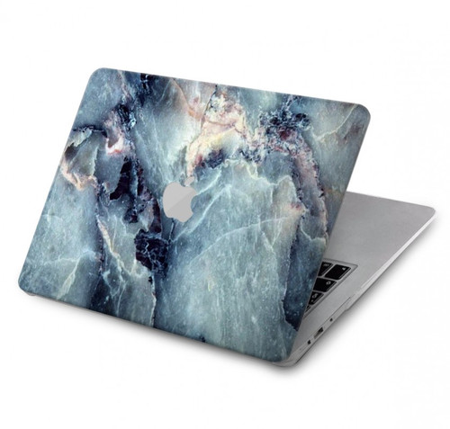 S2689 ブルーマーブルグラフィックプリント Blue Marble Texture Graphic Printed MacBook Air 13″ - A1369, A1466 ケース・カバー