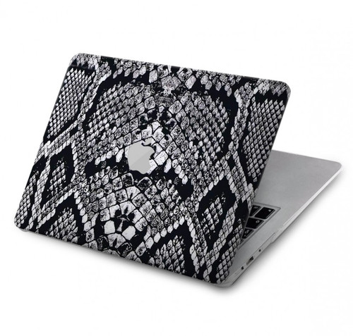 S2855 ラトルスネークスキン グラフィックプリント White Rattle Snake Skin Graphic Printed MacBook Air 13″ - A1369, A1466 ケース・カバー