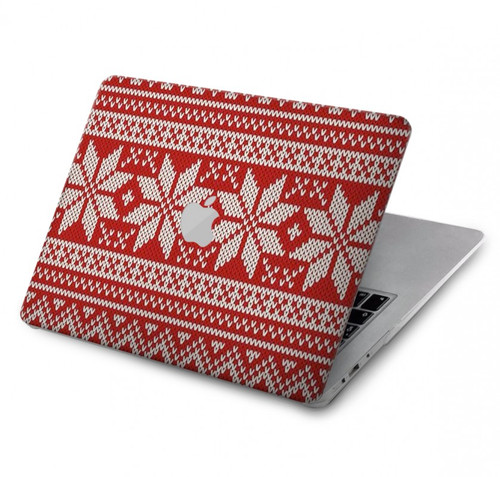S3384 冬のシームレスな編み物パターン Winter Seamless Knitting Pattern MacBook Air 13″ - A1369, A1466 ケース・カバー