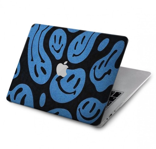 S3679 かわいいゴーストパターン Cute Ghost Pattern MacBook Air 13″ - A1369, A1466 ケース・カバー