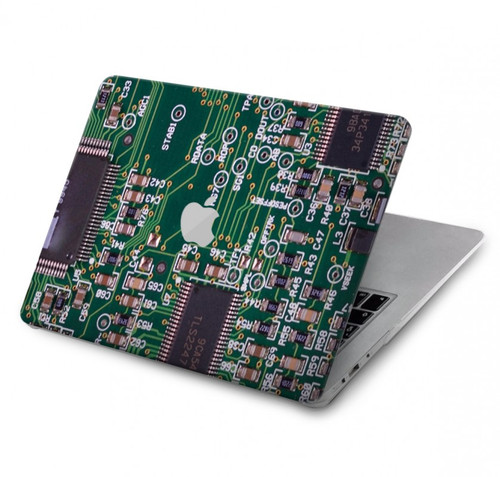 S3519 電子回路基板のグラフィック Electronics Circuit Board Graphic MacBook Air 13″ - A1932, A2179, A2337 ケース・カバー