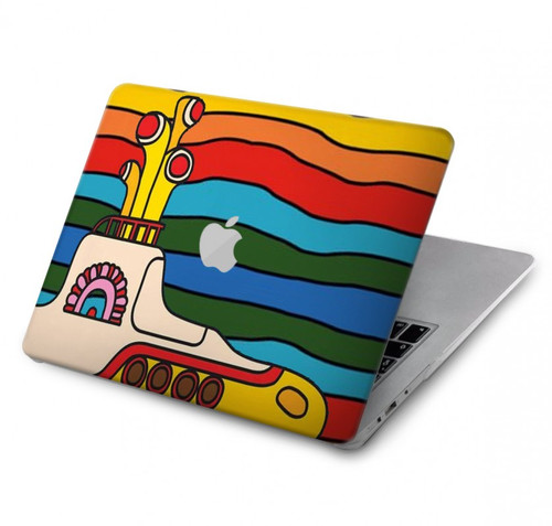 S3599 ヒッピーイエローサブマリン Hippie Submarine MacBook Air 13″ - A1932, A2179, A2337 ケース・カバー