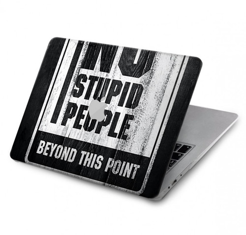 S3704 愚かな人はいない No Stupid People MacBook Air 13″ - A1932, A2179, A2337 ケース・カバー