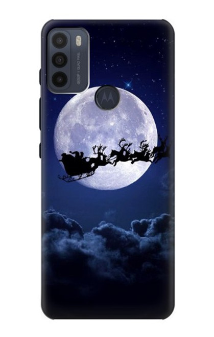 S3508 クリスマスサンタ Xmas Santa Moon Motorola Moto G50 バックケース、フリップケース・カバー