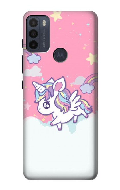 S3518 ユニコーン漫画 Unicorn Cartoon Motorola Moto G50 バックケース、フリップケース・カバー