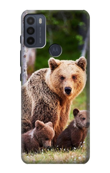 S3558 くまの家族 Bear Family Motorola Moto G50 バックケース、フリップケース・カバー