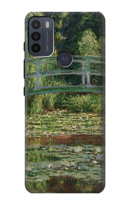 S3674 クロードモネ歩道橋とスイレンプール Claude Monet Footbridge and Water Lily Pool Motorola Moto G50 バックケース、フリップケース・カバー