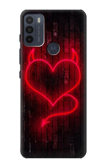 S3682 デビルハート Devil Heart Motorola Moto G50 バックケース、フリップケース・カバー