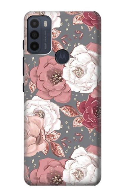 S3716 バラの花柄 Rose Floral Pattern Motorola Moto G50 バックケース、フリップケース・カバー