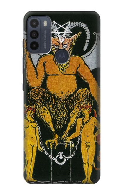 S3740 タロットカード悪魔 Tarot Card The Devil Motorola Moto G50 バックケース、フリップケース・カバー