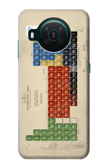 S1695 ミドルアースの周期表 The Periodic Table of Middle Earth Nokia X10 バックケース、フリップケース・カバー