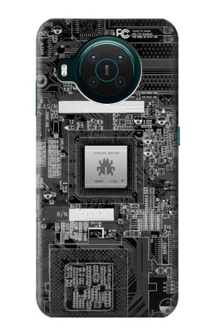 S3434 バグ回路基板のグラフィック Bug Circuit Board Graphic Nokia X10 バックケース、フリップケース・カバー