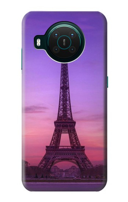 S3447 エッフェルパリの夕日 Eiffel Paris Sunset Nokia X10 バックケース、フリップケース・カバー