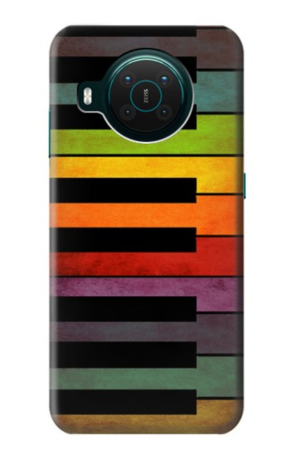 S3451 カラフルなピアノ Colorful Piano Nokia X10 バックケース、フリップケース・カバー