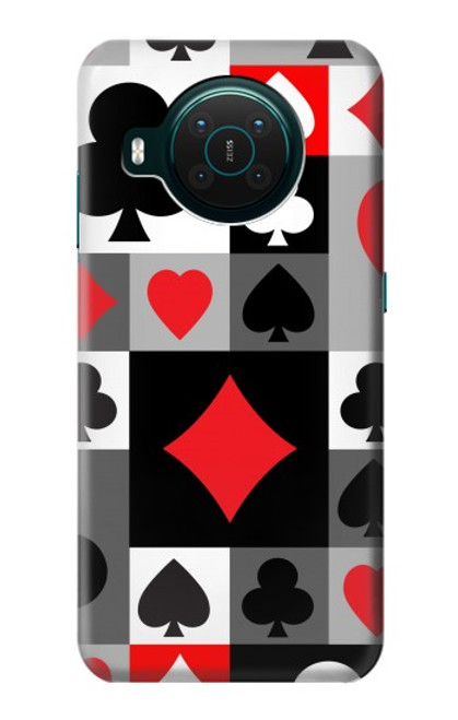 S3463 ポーカーカード Poker Card Suit Nokia X10 バックケース、フリップケース・カバー