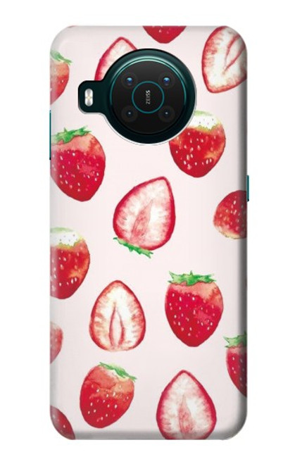 S3481 イチゴ Strawberry Nokia X10 バックケース、フリップケース・カバー