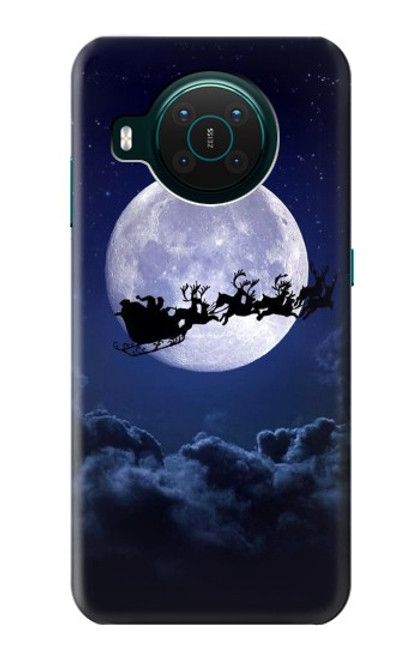 S3508 クリスマスサンタ Xmas Santa Moon Nokia X10 バックケース、フリップケース・カバー