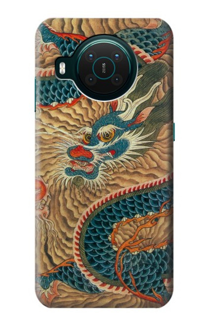 S3541 ドラゴンクラウドペインティング Dragon Cloud Painting Nokia X10 バックケース、フリップケース・カバー