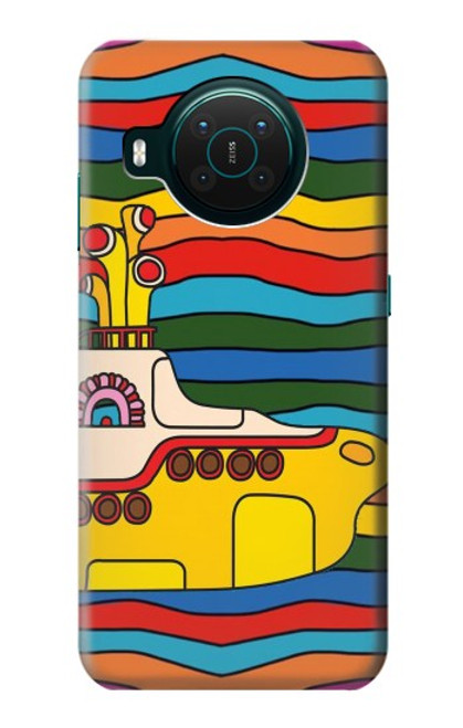 S3599 ヒッピーイエローサブマリン Hippie Submarine Nokia X10 バックケース、フリップケース・カバー