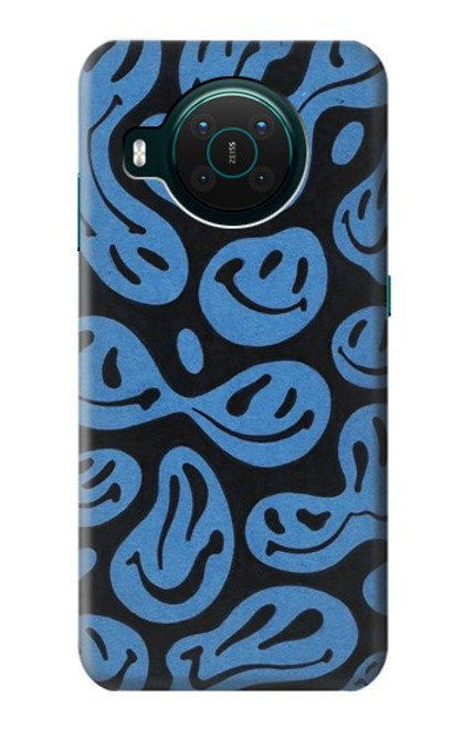 S3679 かわいいゴーストパターン Cute Ghost Pattern Nokia X10 バックケース、フリップケース・カバー