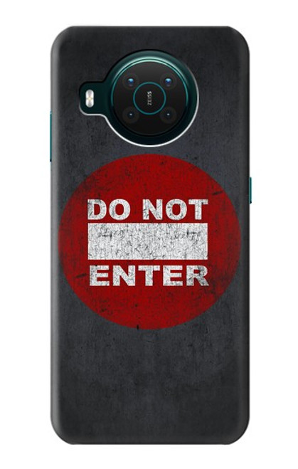 S3683 立入禁止 Do Not Enter Nokia X10 バックケース、フリップケース・カバー