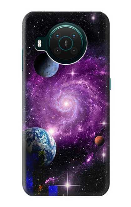 S3689 銀河宇宙惑星 Galaxy Outer Space Planet Nokia X10 バックケース、フリップケース・カバー