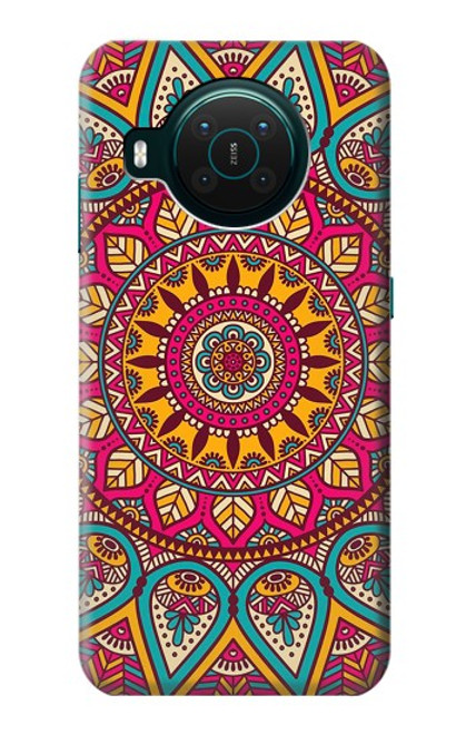 S3694 ヒッピーアートパターン Hippie Art Pattern Nokia X10 バックケース、フリップケース・カバー