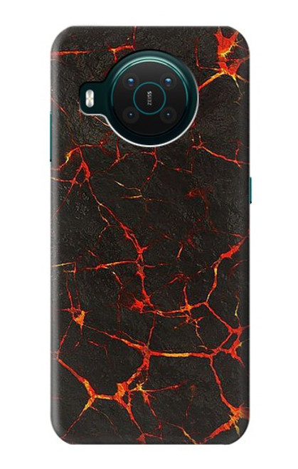 S3696 溶岩マグマ Lava Magma Nokia X10 バックケース、フリップケース・カバー