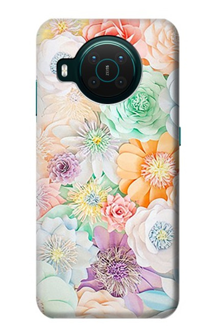 S3705 パステルフローラルフラワー Pastel Floral Flower Nokia X10 バックケース、フリップケース・カバー