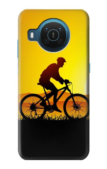 S2385 自転車 夕焼け Bicycle Bike Sunset Nokia X20 バックケース、フリップケース・カバー