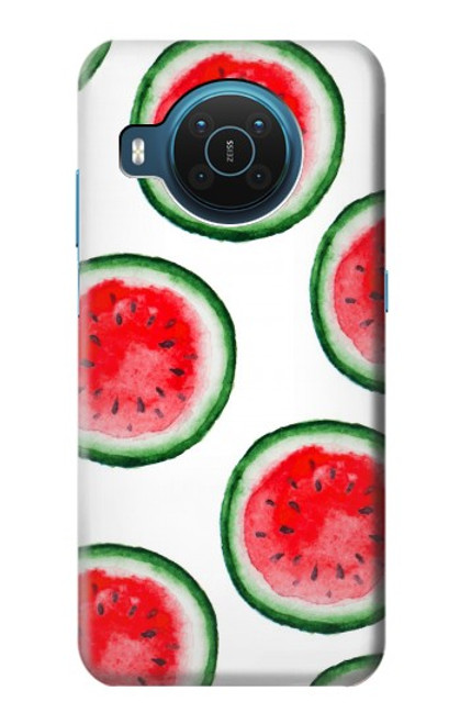 S3236 スイカパターン Watermelon Pattern Nokia X20 バックケース、フリップケース・カバー