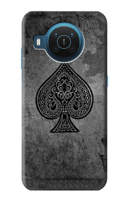 S3446 エーススペード Black Ace Spade Nokia X20 バックケース、フリップケース・カバー