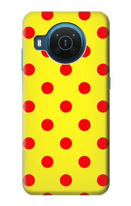 S3526 赤い水玉 Red Spot Polka Dot Nokia X20 バックケース、フリップケース・カバー