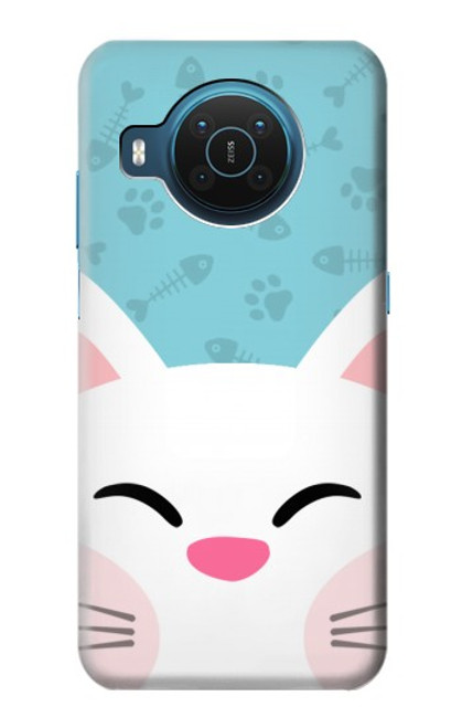 S3542 かわいい猫漫画 Cute Cat Cartoon Nokia X20 バックケース、フリップケース・カバー