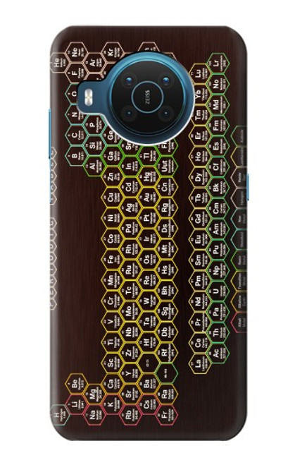 S3544 ネオンハニカム周期表 Neon Honeycomb Periodic Table Nokia X20 バックケース、フリップケース・カバー