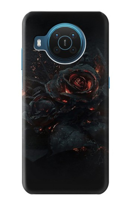 S3672 バーンドローズ Burned Rose Nokia X20 バックケース、フリップケース・カバー
